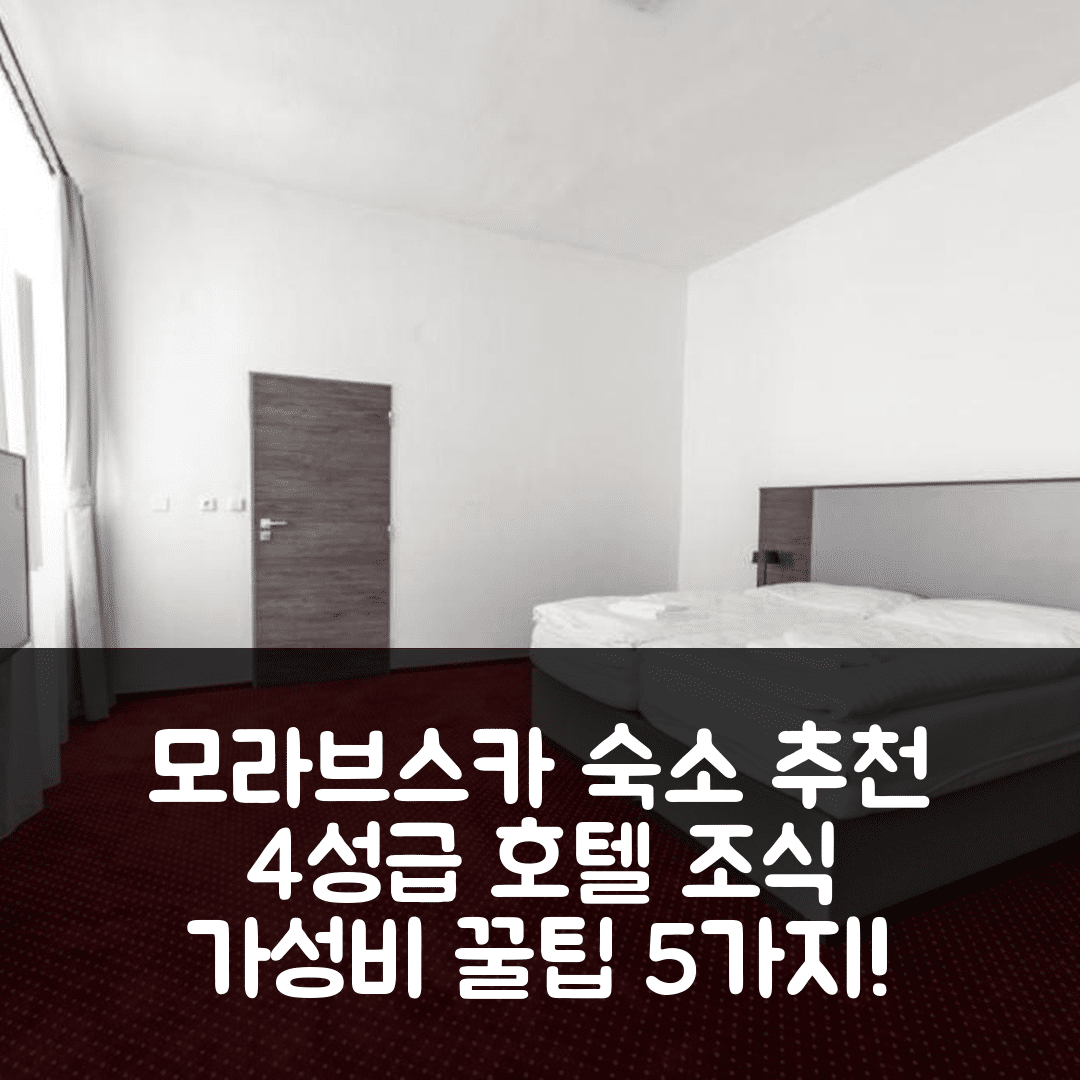 모라브스카 트레보바 숙소 여행 호텔 추천 트레보프스카 레스토랑 | 가성비 뛰어난 조식과 4성급 위치 5가지 팁