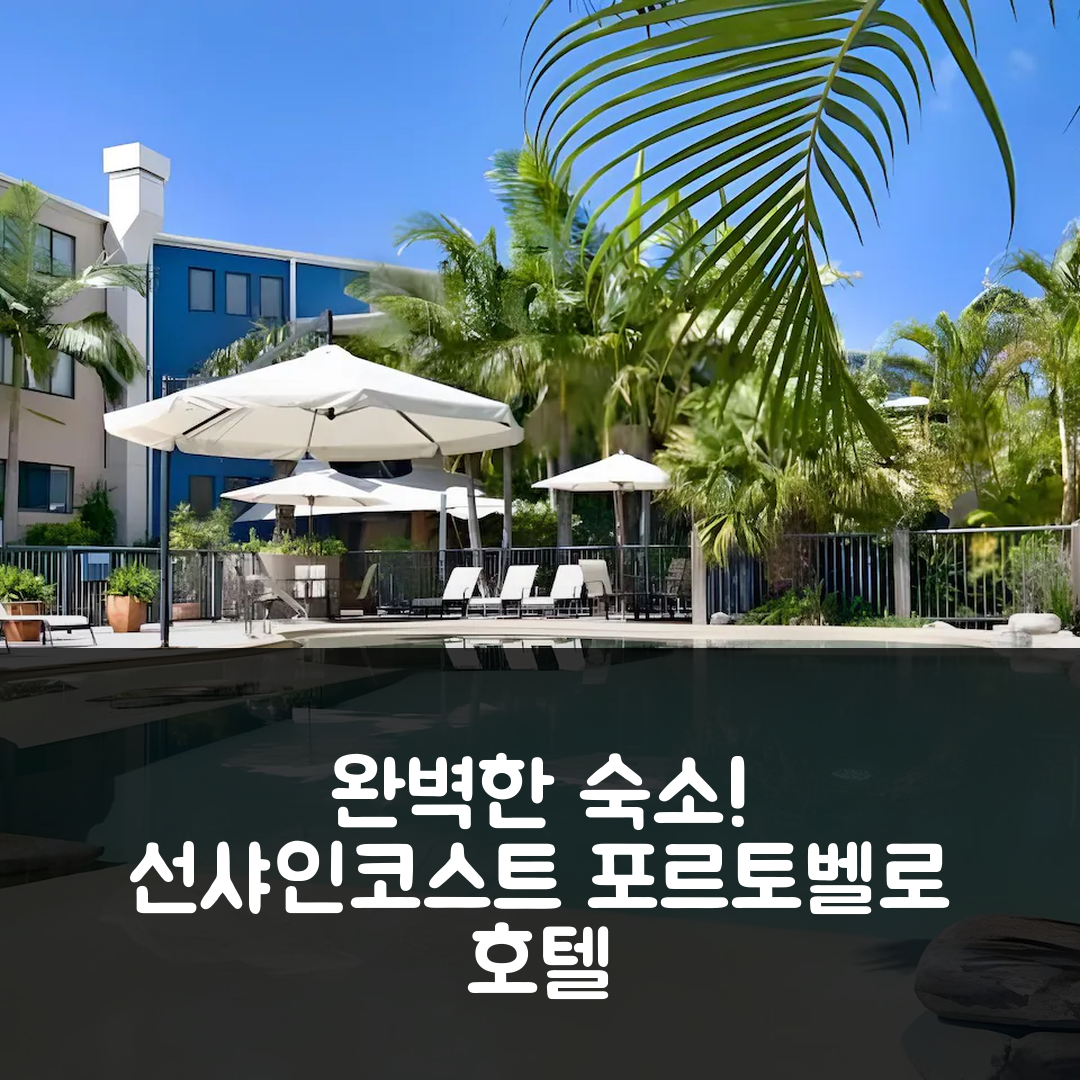 선샤인코스트 숙소 여행 호텔 추천 포르토벨로 바이 더 씨 호텔 | 조식과 수영장으로 완벽한 7가지 이유