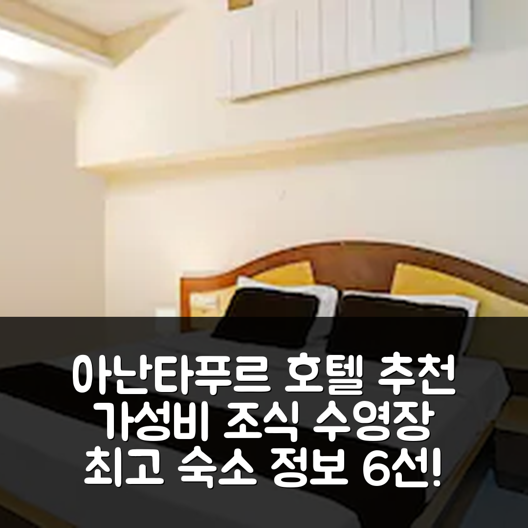 아난타푸르 숙소 여행 호텔 추천 수퍼 호텔 오 아난타푸르 | 가성비와 조식, 수영장 정보 6가지