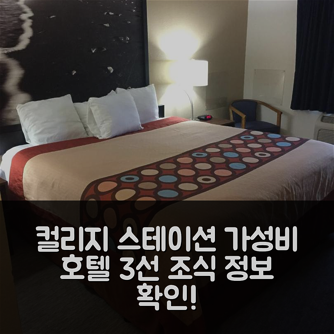 컬리지 스테이션 숙소 여행 호텔 추천 슈퍼 8 바이 윈덤 칼리지 스테이션 | 가성비 좋은 3가지 이유와 조식 정보