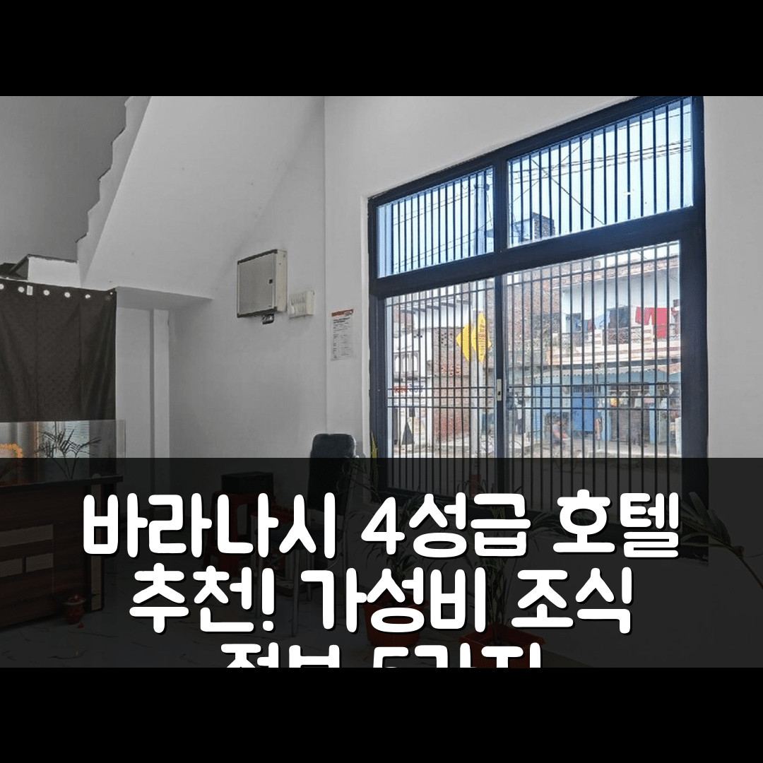 바라나시 숙소 여행 호텔 추천 호텔 오 더 팔스 레지던시 | 4성급 위치와 가성비 뛰어난 조식 정보 5가지
