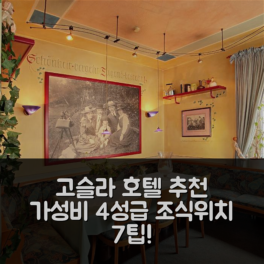 고슬라 숙소 여행 호텔 추천 카페 스테펜스 | 가성비 뛰어난 4성급 조식과 위치 정보 7가지 팁