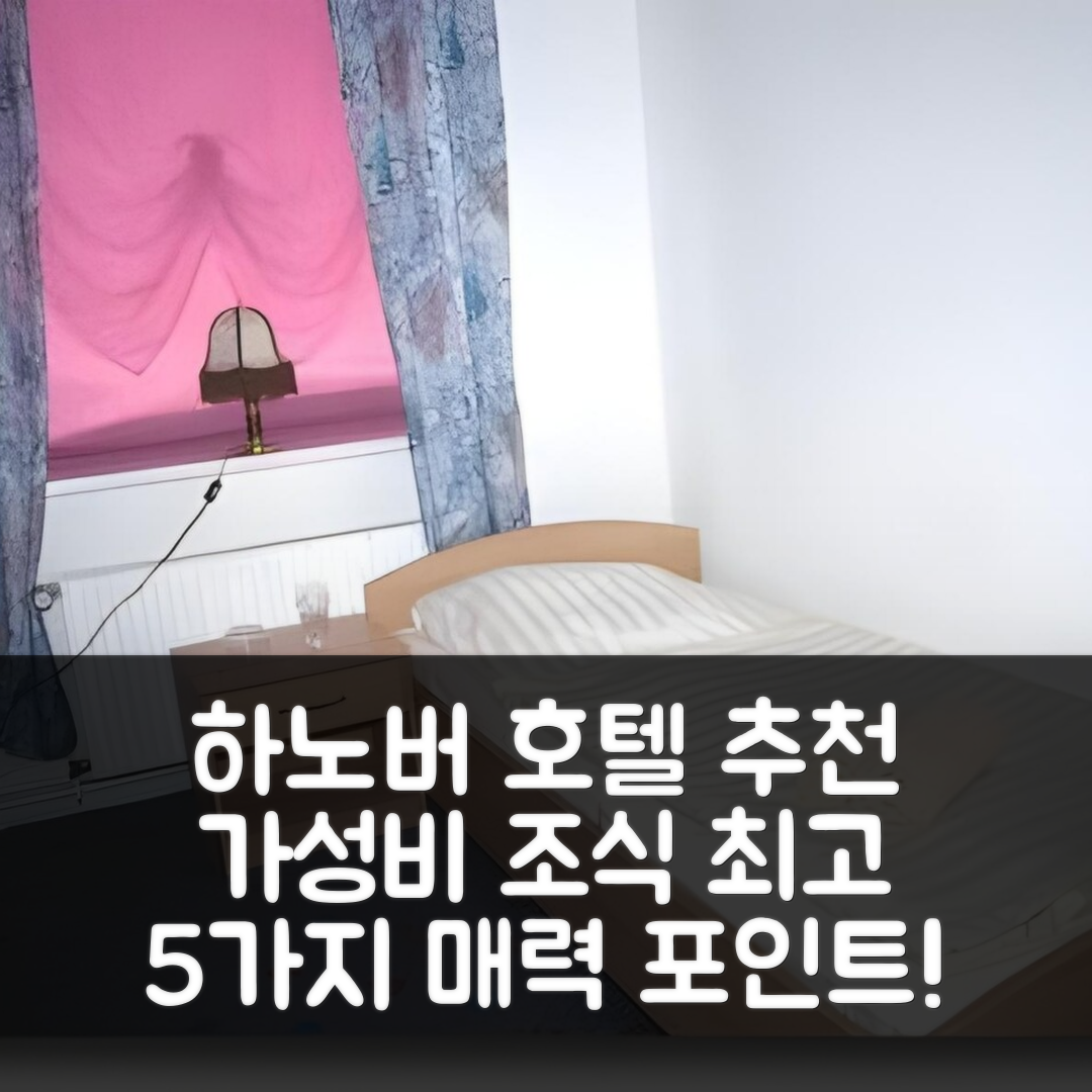 하노버 숙소 여행 호텔 추천 티로스 호텔 앤드 가스테하우스 암 바이덴담 | 가성비와 조식이 뛰어난 5가지 이유